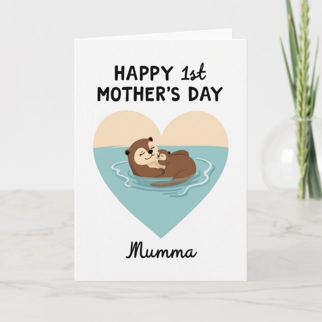 Aquatic Mothers Day Love Card (Front)
