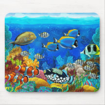 Aquatic mouse pad