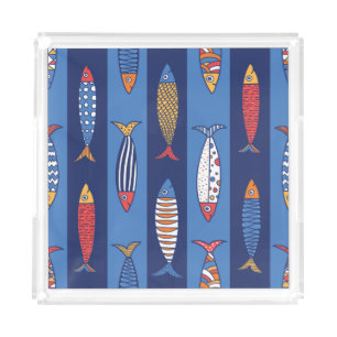 Aquatic Playtime: Kids' Fish Fantasy Acrylic Tray