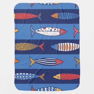 Aquatic Playtime: Kids' Fish Fantasy Baby Blanket