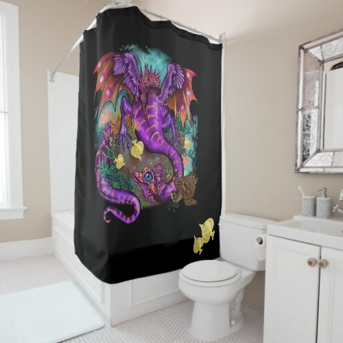 Aquatic Sea Dragon Shower Curtain