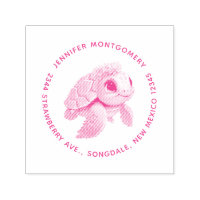 Aquatic Sea Turtle Whimsical & Cute