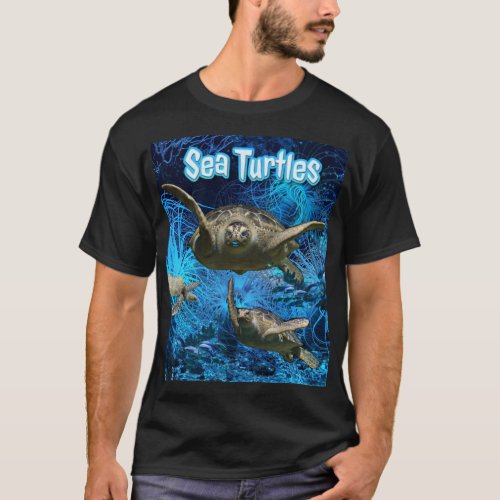 Aquatic Sea Turtles Jam  T_Shirt
