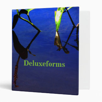 Aquatic Silhouette Cloud 3 Ring Binder