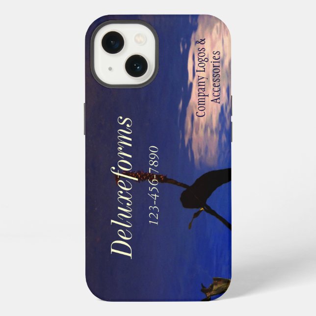 Aquatic Silhouette Cloud  Iphone Case (Back)