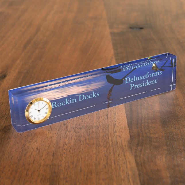 Aquatic Silhouette Cloud Nameplate (Side)