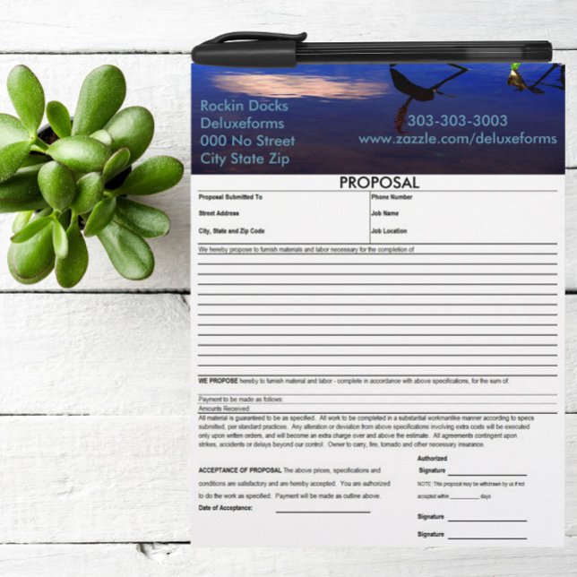 Aquatic Silhouette Cloud Proposal Letterhead (Creator Uploaded)