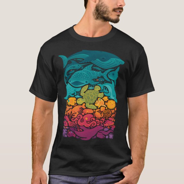 Aquatic Spectrum T-Shirt (Front)