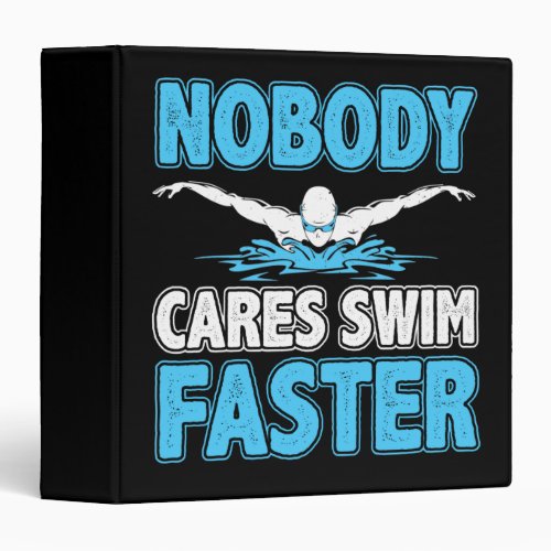 Aquatic Sport Swim Coach Practice Swimmer Swimming 3 Ring Binder