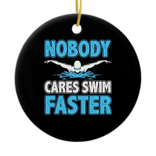 Aquatic Sport Swim Coach Practice Swimmer Swimming Ceramic Ornament