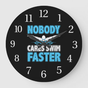 Aquatic Sport Swim Coach Practice Swimmer Swimming Large Clock