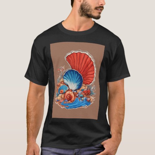 Aquatic Symphony Embrace the Elegance of the Deep T_Shirt