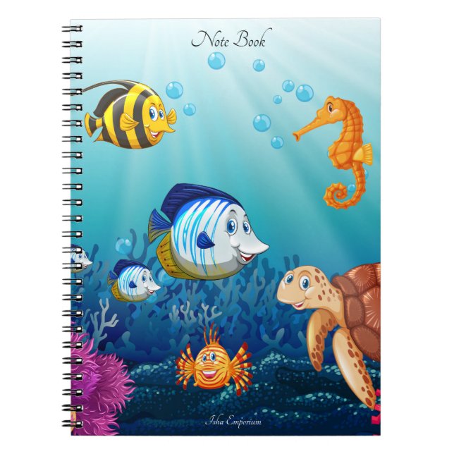 Aquatic-Themed Notebook (Front)