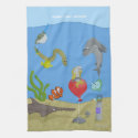 Aquatic Thrill Seekers Kitchen Towel