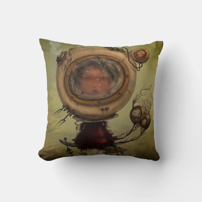Aquatic Throw Pillow (Front)