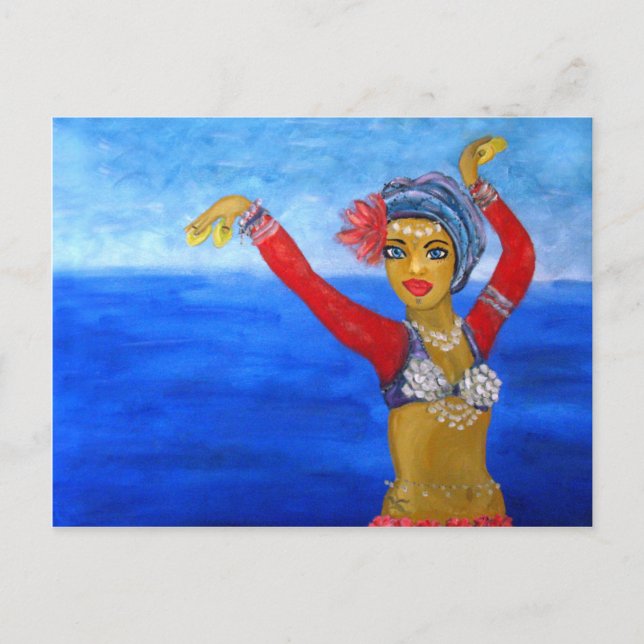 Aquatic Tribe Dancer Postcard (Front)
