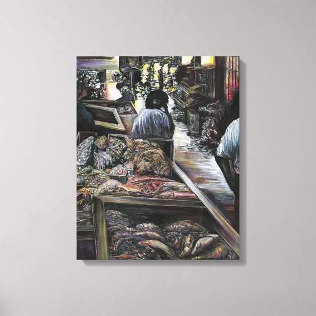 Aquatic, yet kissed with Desert Wind, Jerusalem Canvas Print (Front)