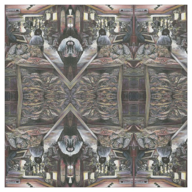 Aquatic, yet kissed with Desert Wind, Jerusalem Fabric (Swatch)