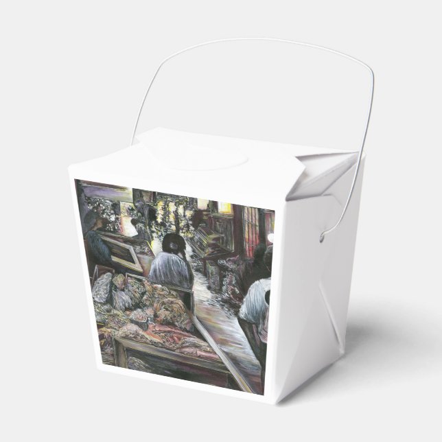 Aquatic, yet kissed with Desert Wind, Jerusalem Favor Boxes (Front Side)