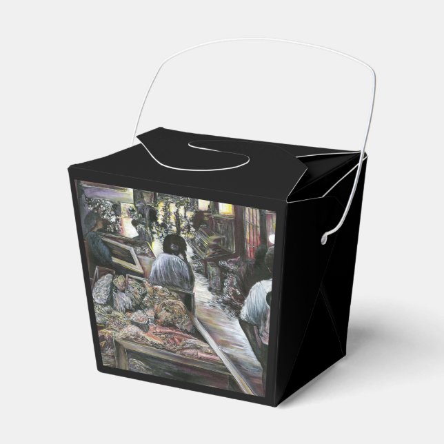 Aquatic, yet kissed with Desert Wind, Jerusalem Favor Boxes (Front Side)