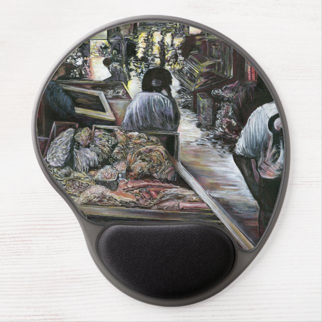 Aquatic, Yet Kissed with Desert Wind, Jerusalem Gel Mouse Pad (Front)