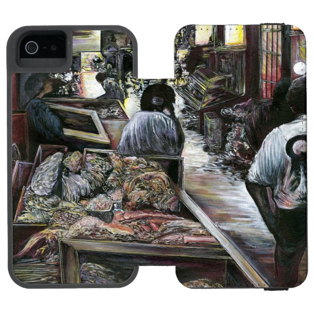 Aquatic, yet kissed with Desert Wind, Jerusalem Incipio iPhone Wallet Case (Folio Open)