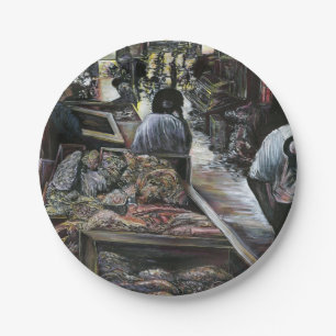 Aquatic, yet kissed with Desert Wind, Jerusalem Paper Plates