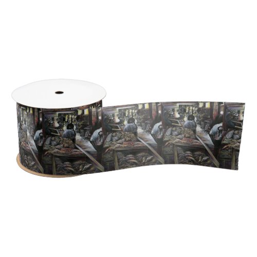 Aquatic yet kissed with Desert Wind Jerusalem Satin Ribbon