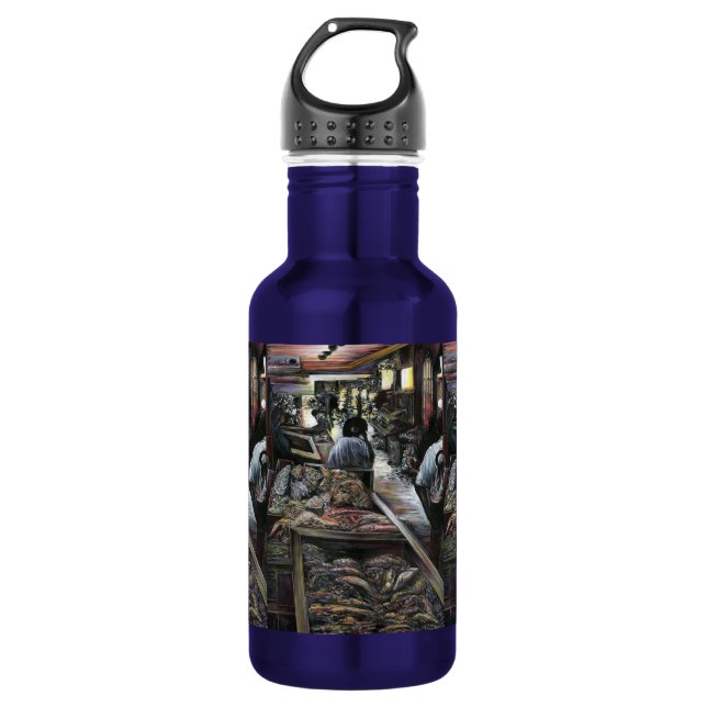 Aquatic, yet kissed with Desert Wind, Jerusalem Water Bottle (Front)