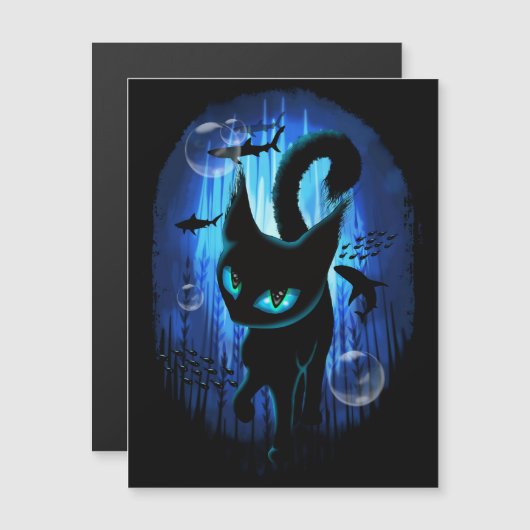Aquaticat - Surreal Cat in Deep Ocean Fantasy (Front/Back)