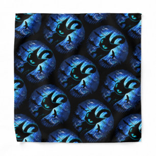 Aquaticat - Surreal Cat in Deep Ocean Fantasy Bandana