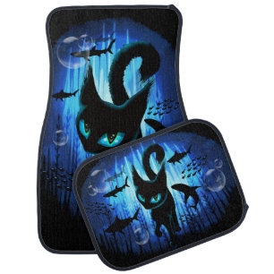 Aquaticat - Surreal Cat in Deep Ocean Fantasy Car Floor Mat