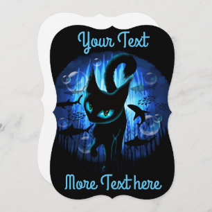 Aquaticat - Surreal Cat in Deep Ocean Fantasy Card