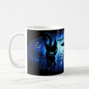 Aquaticat - Surreal Cat in Deep Ocean Fantasy Coffee Mug