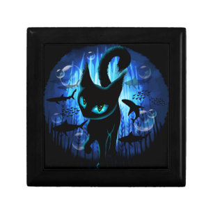 Aquaticat - Surreal Cat in Deep Ocean Fantasy Gift Box