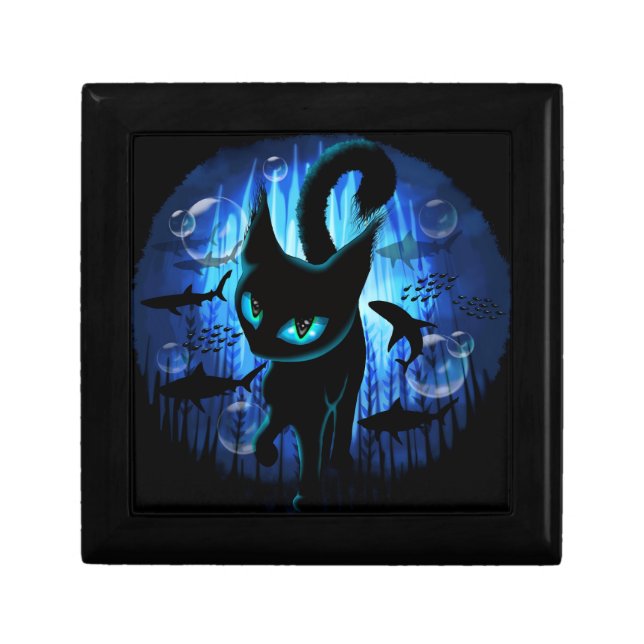Aquaticat - Surreal Cat in Deep Ocean Fantasy Gift Box (Front)