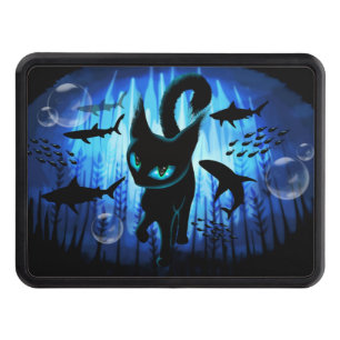 Aquaticat - Surreal Cat in Deep Ocean Fantasy Hitch Cover