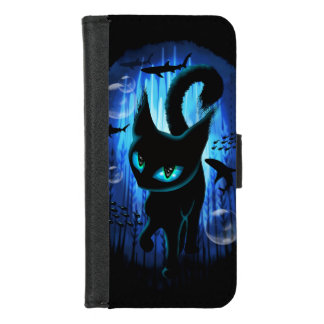 Aquaticat - Surreal Cat in Deep Ocean Fantasy iPhone 8/7 Wallet Case