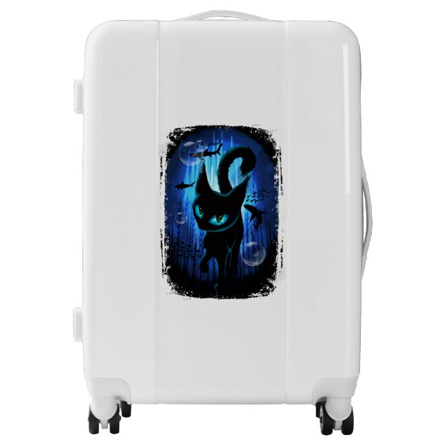 Aquaticat - Surreal Cat in Deep Ocean Fantasy Luggage (Front)