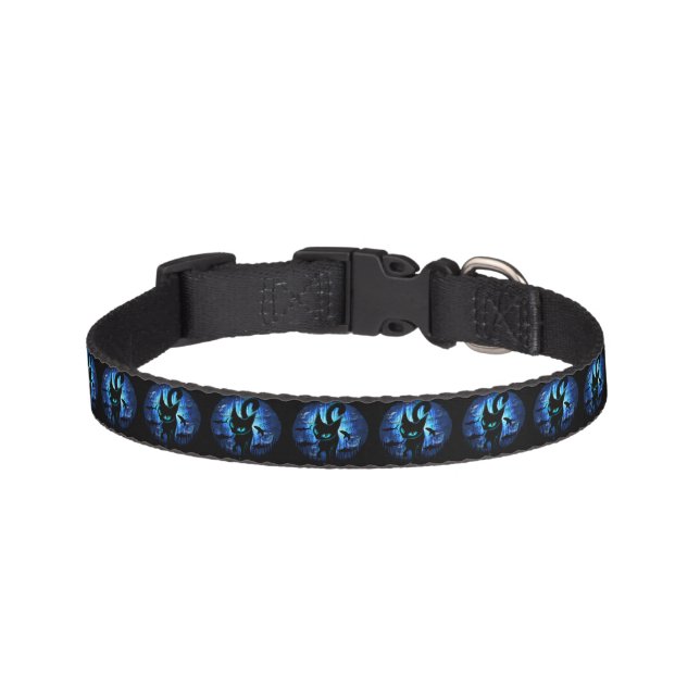 Aquaticat - Surreal Cat in Deep Ocean Fantasy Pet Collar (Front)