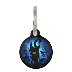 Aquaticat - Surreal Cat in Deep Ocean Fantasy Pet ID Tag