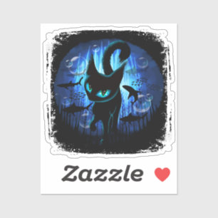 Aquaticat - Surreal Cat in Deep Ocean Fantasy Sticker