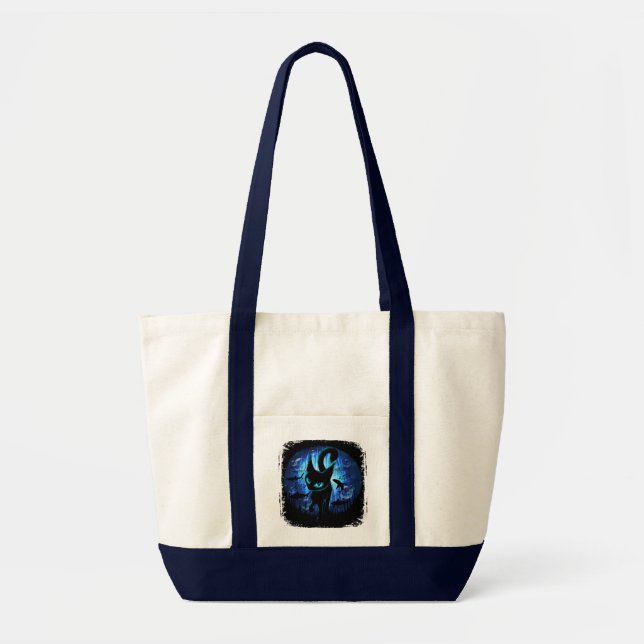 Aquaticat - Surreal Cat in Deep Ocean Fantasy Tote Bag (Front)