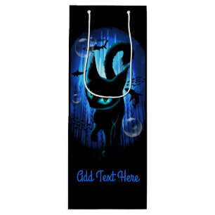 Aquaticat - Surreal Cat in Deep Ocean Fantasy Wine Gift Bag