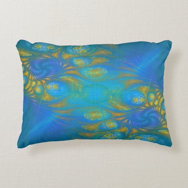 AquaWave Decorative Pillow (Front)