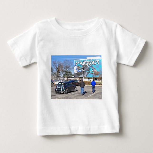 Aqueduct Racetrack on New Year's Day Baby T-Shirt (Front)