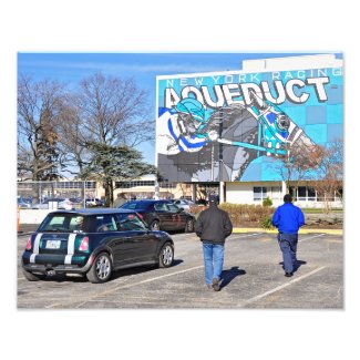 Aqueduct Racetrack on New Year's Day Photo Print