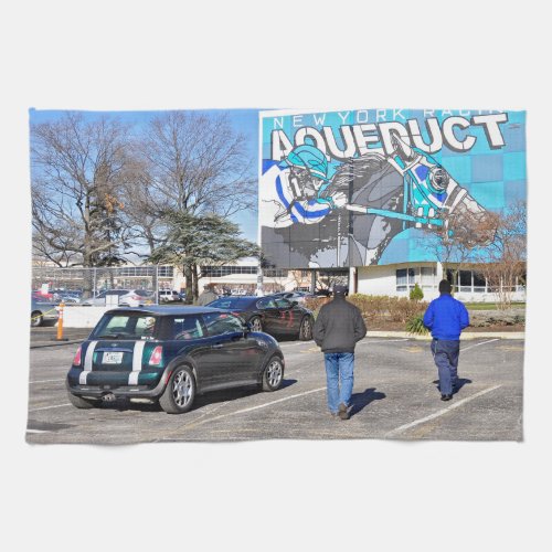 Aqueduct Racetrack on New Years Day Towel