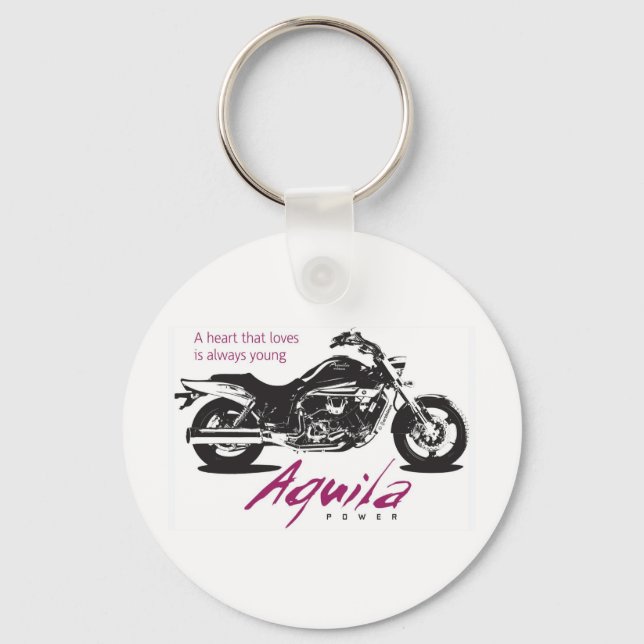 Aquila Yound at Heart Keychain (Front)