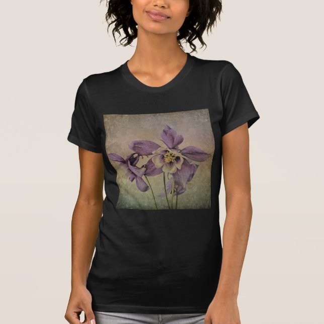 Aquilegia Delicate Textured . T-Shirt (Front)